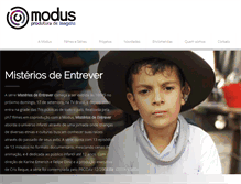 Tablet Screenshot of modusprodutora.com.br